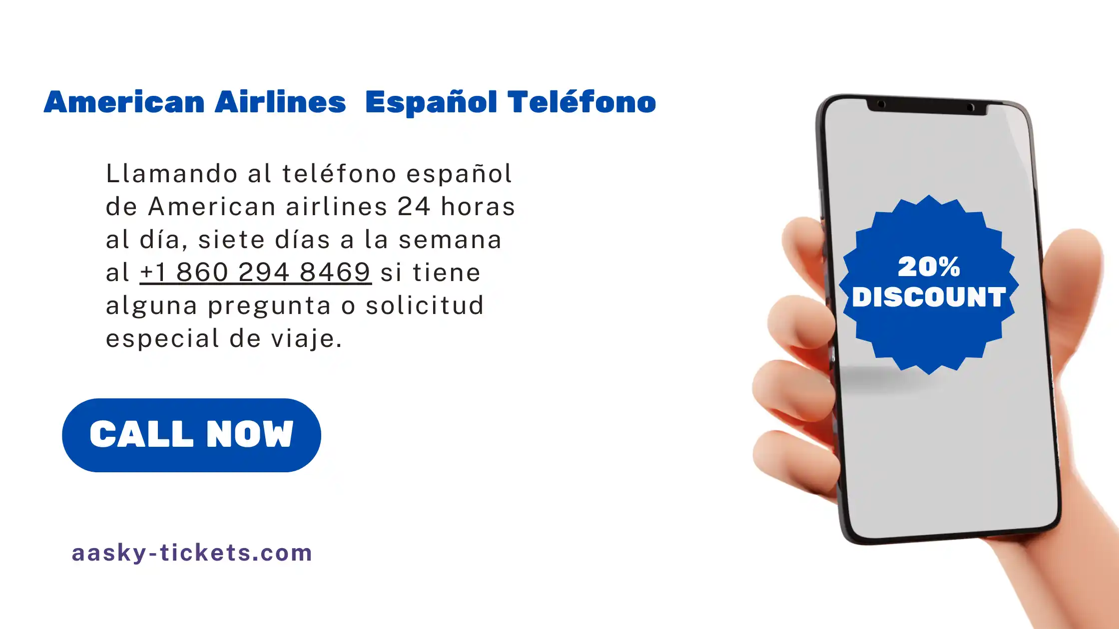 American Airlines Teléfono en Español | +1 860 294 8469